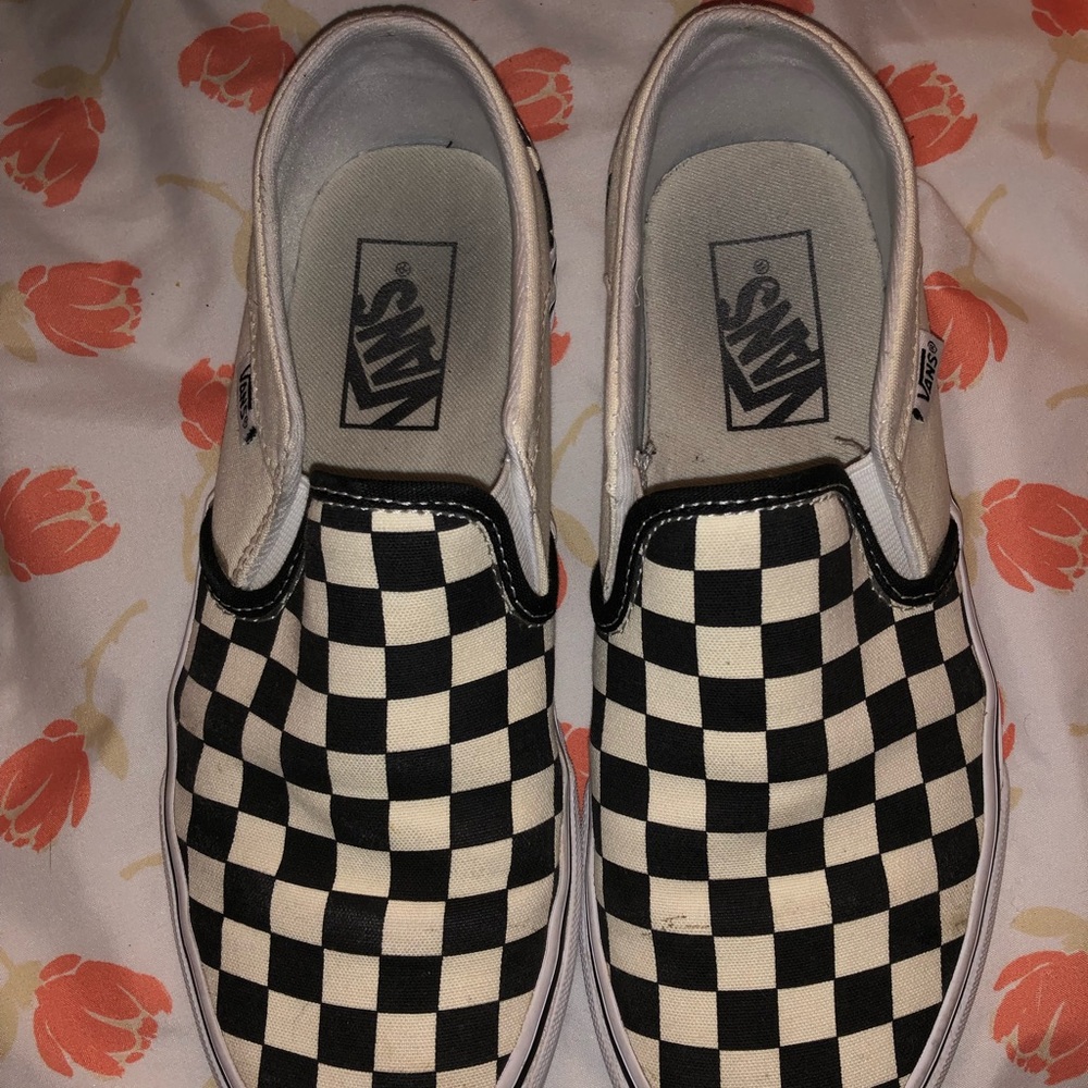 Black and White checkered vans